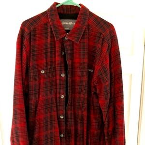 Fleece lined flannel